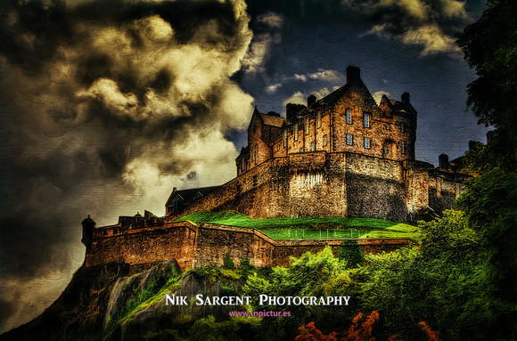 Edinburgh Castle with a hint of Oils