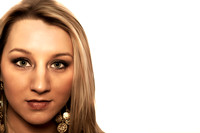 warm, bleached portrait touch up