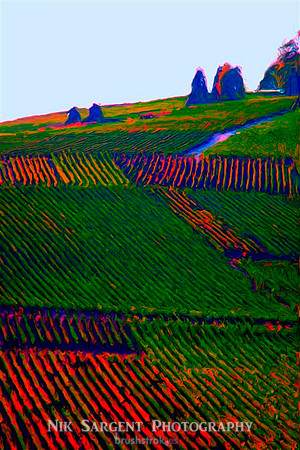sunset near Epernay