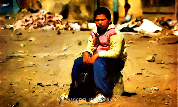 Egyptian Schoolboy in Cairo